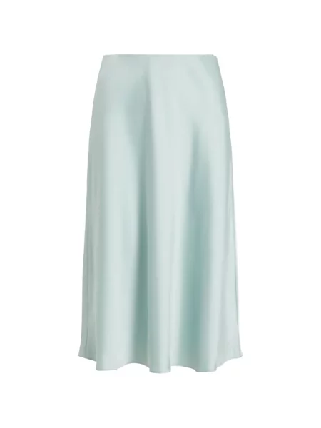 Fustă Lauren Ralph Lauren din satin verde
