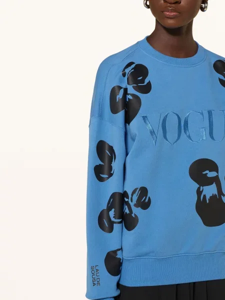 Vogue Collection Šaty Z Kombinace Materiálů modrá černá