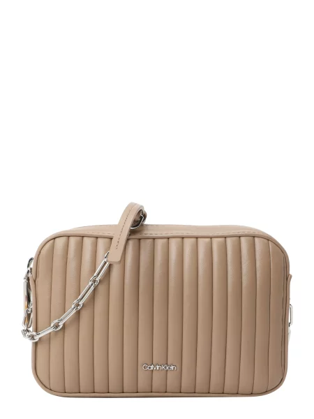 Rankinė Calvin Klein Mini Line Quilt Camera Bag Pilka ruda