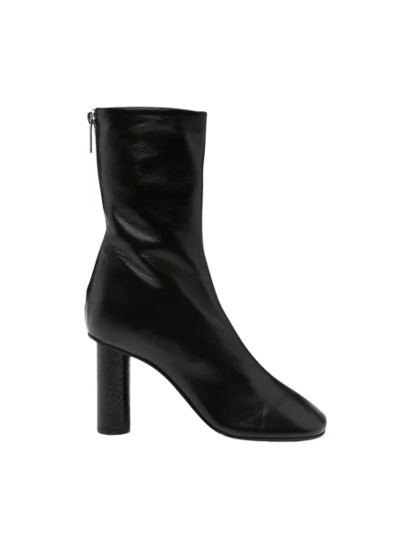 Buty do kostki Paris Texas skórzane czarne