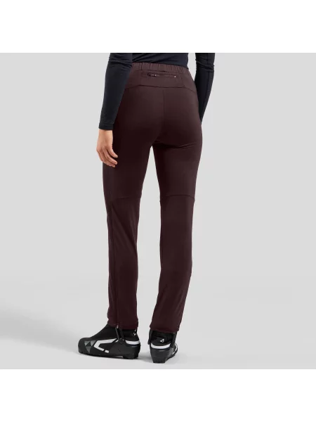 Spodnie techniczne damskie ODLO Brensholmen Pants regular length czerwone