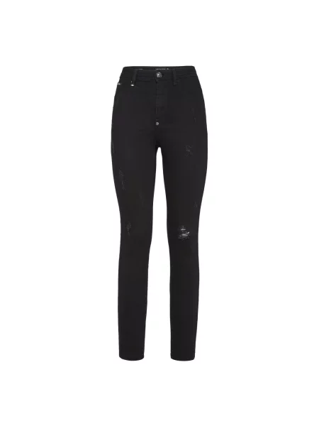 Skinny jeansy skinny Philipp Plein czarne