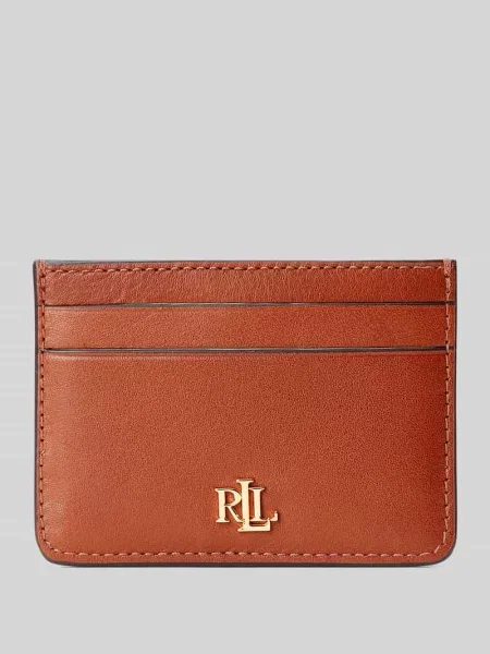 LAUREN RALPH LAUREN Etui na karty kredytowe Slim Card brązowy