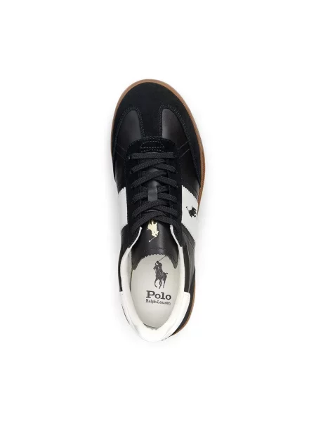 Polo Ralph Lauren sneakersy skórzane Hrt Aera Pp czarny