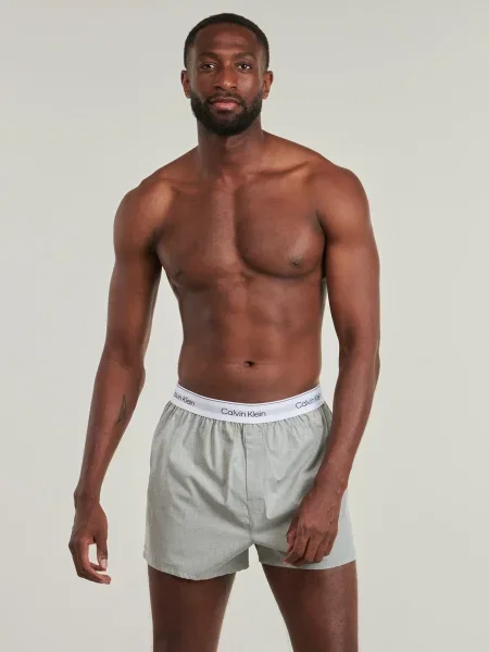 Calvin Klein Underwear Boxeralsók szürke / fekete fehér