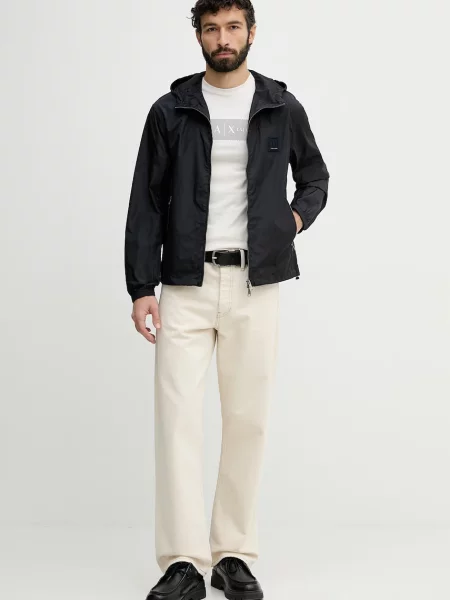 Armani Exchange majica za muškarce od pamuka bež