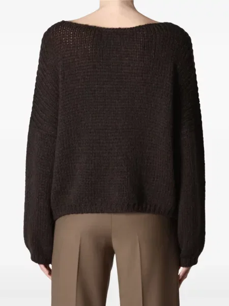 Pulover Roberto Collina chunky maro
