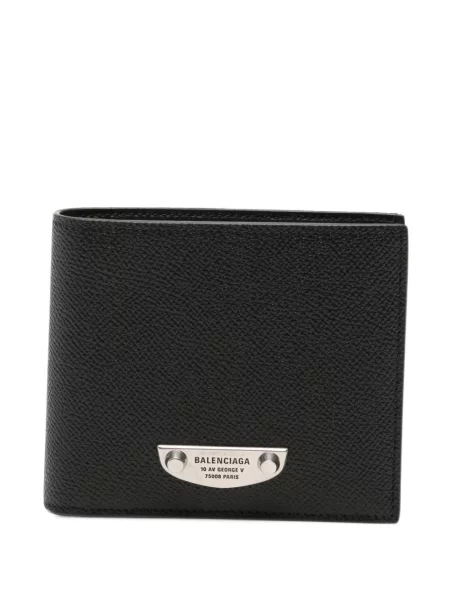 Portofel Balenciaga cu autograf negru