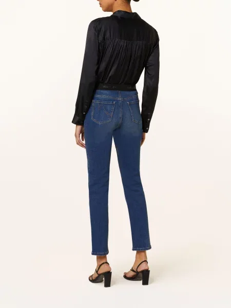 Marc Cain Jeansy Skinny blau niebieskie