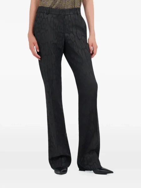 Pantaloni Roberto Cavalli cu imagine negru