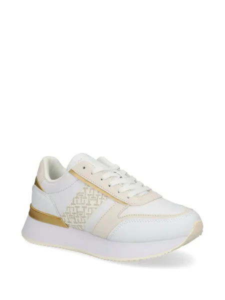 Sneakerși Tommy Hilfiger cu imagine alb