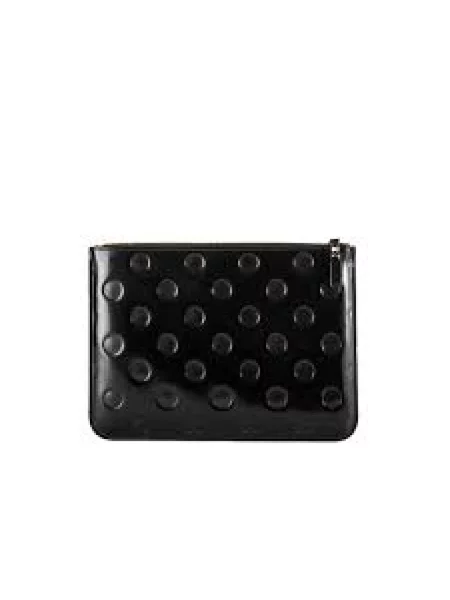 Portfel Comme Des Garcons skórzany czarny
