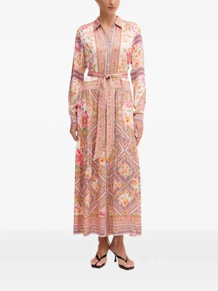 Rochie maxi Hale Bob cu model floral cu imagine roz