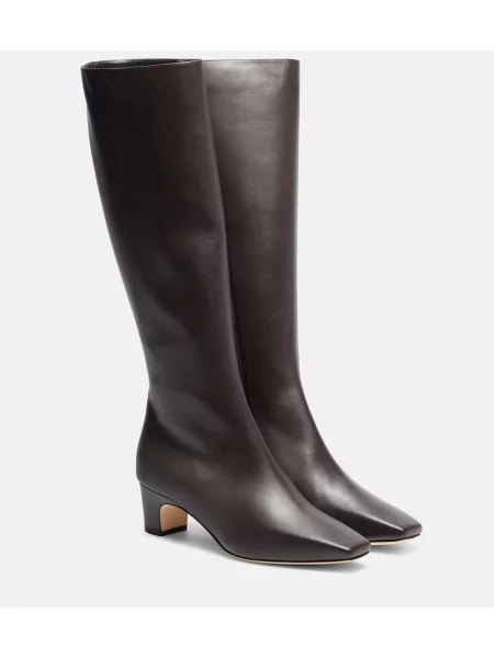 Cizme Manolo Blahnik din piele maro