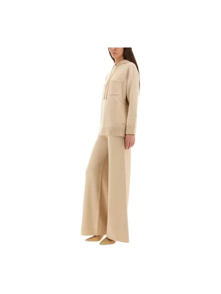 Dzianinowy sweter Max Mara beżowy