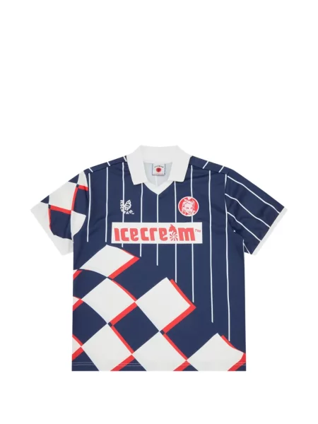 Tricou Icecream în carouri albastru