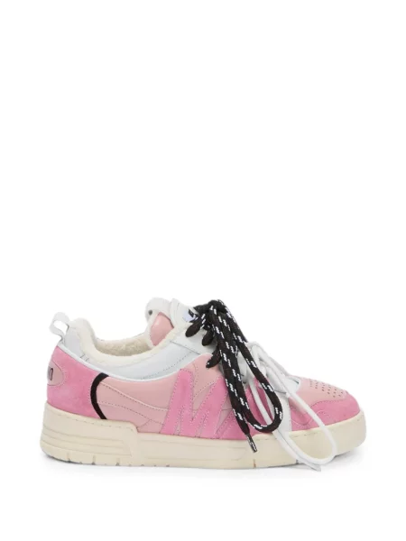 Sneakerși Moschino cu autograf roz