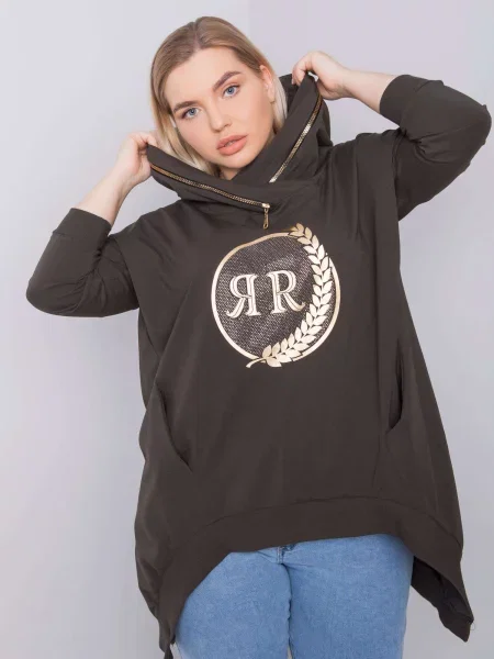 Bluza z kapturem Relevance z kapturem brązowa