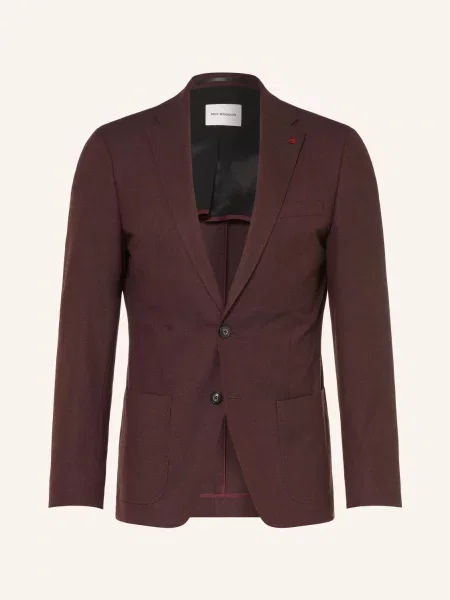 Roy Robson Oblekové Sako Slim Fit dark red červené