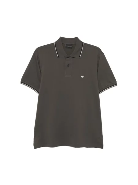 Koszulka polo Emporio Armani szara