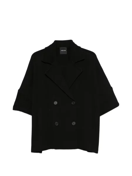 Scurt cardigan Anne Claire cu două rânduri de nasturi negru