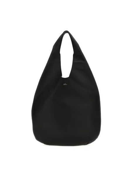 Torebka hobo A.p.c. skórzana czarna