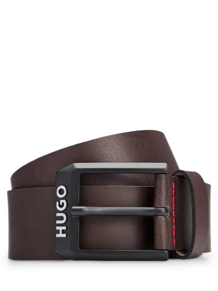 HUGO De piele curea maro