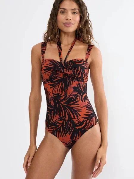 Triumph jednodílné plavky Summer Palm červené