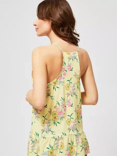 Bluza Moodo s volanima žuta