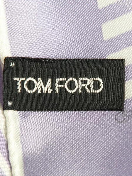 Fular Tom Ford cu dungi violet