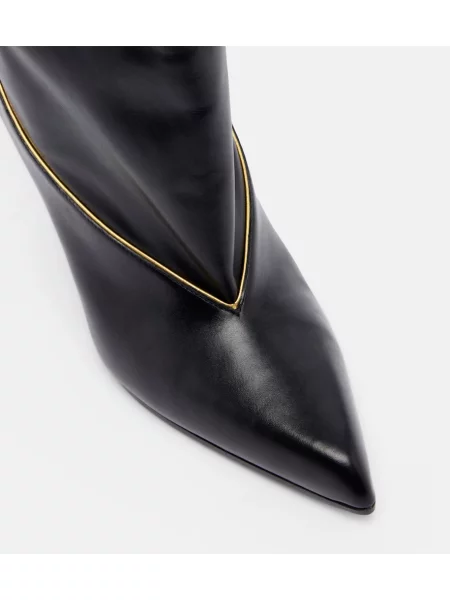 Botine Versace din piele negru