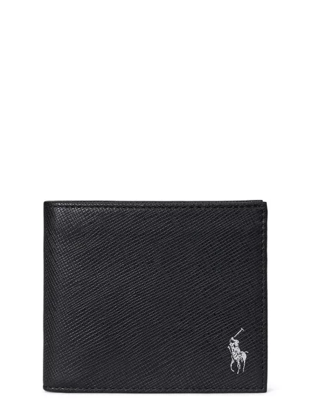 POLO RALPH LAUREN Bőr pénztárca fekete