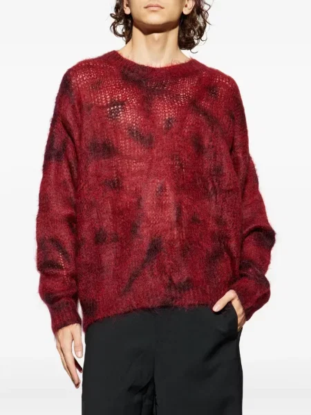 Sweter Marant wełniany czerwony