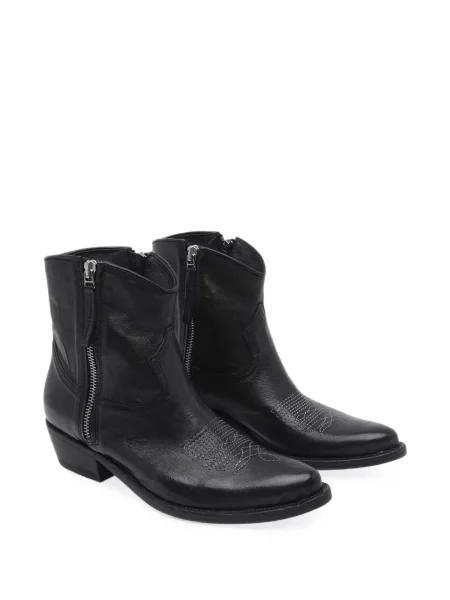 Botine Pawelk's din piele negru