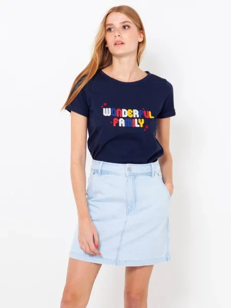 Fustă din denim Camaieu