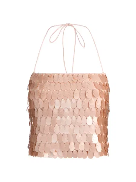 Top Alice + Olivia cu bretele roz