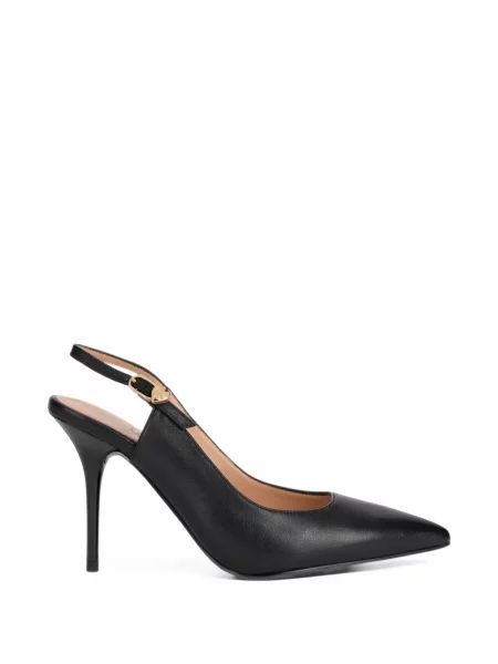 Pantofi cu toc Love Moschino slingback negru