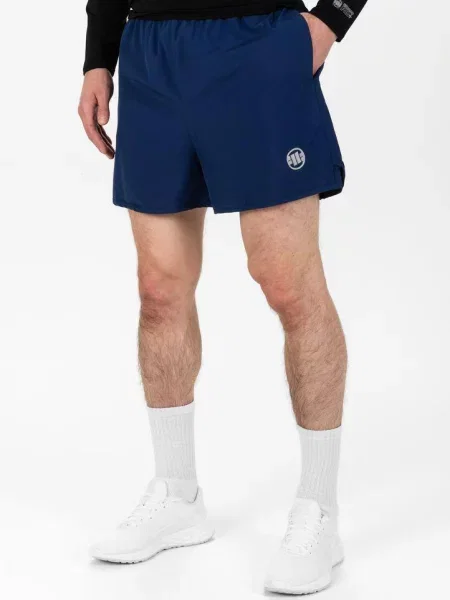 Spodenki treningowe Pitbull West Coast Performance Small Logo niebieskie
