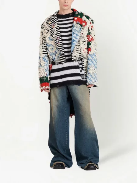 Blugi evazați Balmain evazate albastru