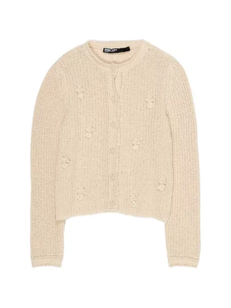 Cardigan Bimba Y Lola cu model floral cu aplicații