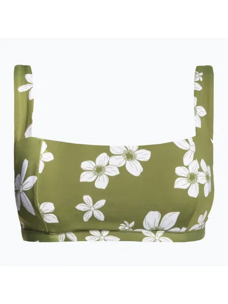 Горна част на бански костюм ROXY Retro D-Cup loden green surfrider spirit s зелено