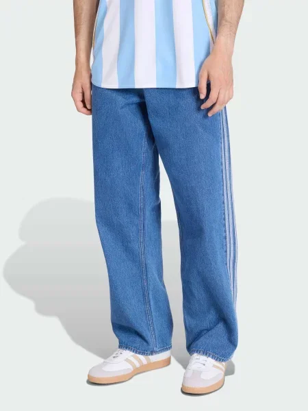 Широкі джинси adidas Adicolor синій