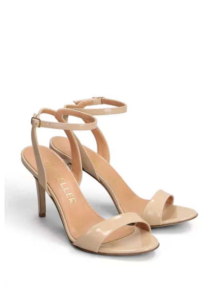 Sandale The Seller din piele cu bretele