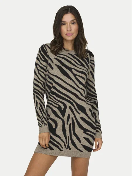 ONLY Rochie tricotată Jenni maro