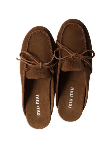 Semišové mules Miu Miu hnědé