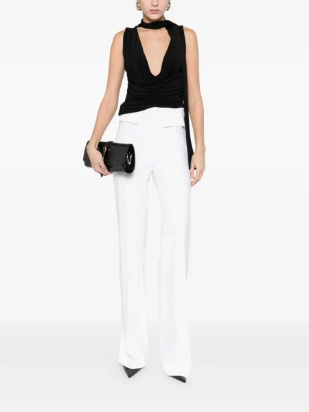 Pantaloni Elisabetta Franchi alb