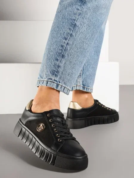 Sneakers Lavfedi cu argintiu negru