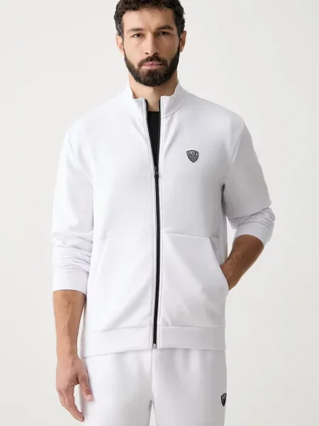 Emporio Armani tepláková súprava pánska s viskózou biela