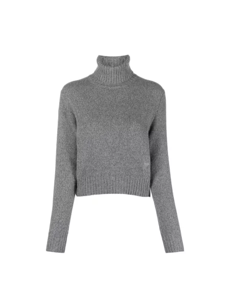 Sweter Ami Paris w serca casual szary