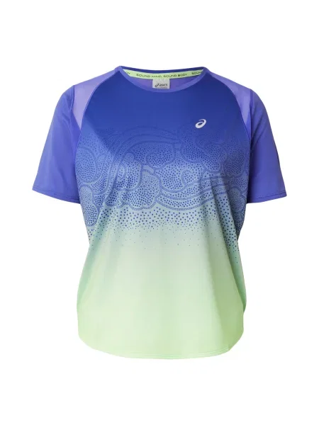 ASICS Tricou funcțional ROAD FADE turcoaz / safir / închis / verde mentă albastru